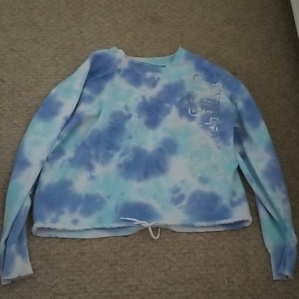 Tie diy cropped hoodie